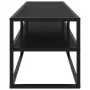 Mueble para TV negro con vidrio negro 140x40x40 cm von , TV-Möbel - Ref: Foro24-322864, Preis: 120,62 €, Rabatt: %