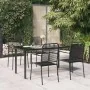 Juego de comedor jardín 5 pzas acero y cuerda de algodón negro von , Gartensets - Ref: Foro24-3156536, Preis: 325,42 €, Rabat...