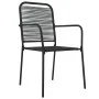 Juego de comedor jardín 5 pzas acero y cuerda de algodón negro von , Gartensets - Ref: Foro24-3156536, Preis: 325,42 €, Rabat...
