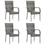 Juego de comedor para jardín 5 piezas ratán sintético gris de , Conjuntos de jardín - Ref: Foro24-3156664, Precio: 323,31 €, ...