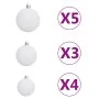 Árbol de Navidad preiluminado con luces y bolas azul 120 cm by , Christmas trees - Ref: Foro24-3077679, Price: 42,59 €, Disco...