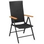 Juego comedor de jardín 5 piezas ratán sintético negro y marrón von , Gartensets - Ref: Foro24-3156520, Preis: 378,29 €, Raba...