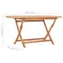 Set de comedor de jardín plegable 9 pzas madera maciza de teca de , Conjuntos de jardín - Ref: Foro24-3059971, Precio: 815,96...
