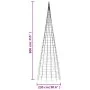 Árbol de Navidad en asta de bandera 3000 LED blanco frío 800 cm von , Weihnachtsbeleuchtung - Ref: Foro24-358121, Preis: 165,...