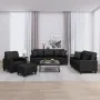 Juego de sofás con cojines 4 piezas cuero sintético negro by , Sofas - Ref: Foro24-3201353, Price: 700,93 €, Discount: %