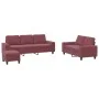 Juego de sofás 3 piezas tela rojo tinto by , Sofas - Ref: Foro24-3201912, Price: 497,90 €, Discount: %