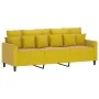 Juego de sofás con cojines 4 piezas terciopelo amarillo de , Sofás - Ref: Foro24-3201696, Precio: 613,95 €, Descuento: %