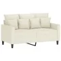 Juego de sofás con cojines 3 piezas terciopelo crema by , Sofas - Ref: Foro24-3201718, Price: 506,65 €, Discount: %