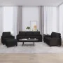Juego de sofás con cojines 4 piezas cuero sintético negro by , Sofas - Ref: Foro24-3201403, Price: 615,20 €, Discount: %