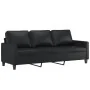 Juego de sofás con cojines 4 piezas cuero sintético negro by , Sofas - Ref: Foro24-3201403, Price: 615,20 €, Discount: %