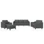 Juego de sofás con cojines 4 piezas tela gris oscuro by , Sofas - Ref: Foro24-3201779, Price: 710,26 €, Discount: %