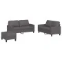 Juego de sofás con cojines 3 piezas cuero sintético gris by , Sofas - Ref: Foro24-3201415, Price: 472,13 €, Discount: %