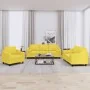Juego de sofás con cojines 3 piezas tela amarillo claro by , Sofas - Ref: Foro24-3201791, Price: 582,99 €, Discount: %