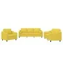 Juego de sofás con cojines 3 piezas tela amarillo claro by , Sofas - Ref: Foro24-3201791, Price: 582,99 €, Discount: %