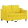 Juego de sofás con cojines 3 piezas tela amarillo claro by , Sofas - Ref: Foro24-3201791, Price: 582,99 €, Discount: %