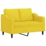 Juego de sofás con cojines 2 piezas tela amarillo claro by , Sofas - Ref: Foro24-3201855, Price: 447,74 €, Discount: %