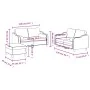 Juego de sofás con cojines 3 piezas tela marrón von , Sofas - Ref: Foro24-3201829, Preis: 494,74 €, Rabatt: %
