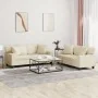 Juego de sofás con cojines 2 piezas cuero sintético color crema by , Sofas - Ref: Foro24-3201925, Price: 481,50 €, Discount: %