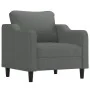Juego de sofás con cojines 3 piezas tela gris oscuro by , Sofas - Ref: Foro24-3201787, Price: 669,75 €, Discount: %