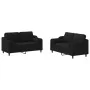 Juego de sofás con cojines 2 piezas tela negro by , Sofas - Ref: Foro24-3201822, Price: 448,12 €, Discount: %