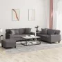 Juego de sofás con cojines 3 piezas cuero sintético gris von , Sofas - Ref: Foro24-3201931, Preis: 584,02 €, Rabatt: %
