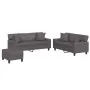 Juego de sofás con cojines 3 piezas cuero sintético gris von , Sofas - Ref: Foro24-3201931, Preis: 584,02 €, Rabatt: %