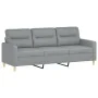Juego de sofás con cojines 3 piezas tela gris claro von , Sofas - Ref: Foro24-3201552, Preis: 626,68 €, Rabatt: %