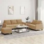 Juego de sofás con cojines 3 piezas terciopelo marrón von , Sofas - Ref: Foro24-3201533, Preis: 521,06 €, Rabatt: %