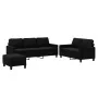 Juego de sofás con cojines 3 piezas terciopelo negro by , Sofas - Ref: Foro24-3201531, Price: 539,37 €, Discount: %