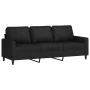 Juego de sofás con cojines 3 piezas terciopelo negro by , Sofas - Ref: Foro24-3201531, Price: 539,37 €, Discount: %