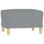 Juego de sofás con cojines 3 piezas tela gris claro by , Sofas - Ref: Foro24-3201592, Price: 517,72 €, Discount: %