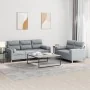 Juego de sofás con cojines 2 piezas tela gris claro by , Sofas - Ref: Foro24-3201616, Price: 491,28 €, Discount: %