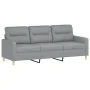 Juego de sofás con cojines 2 piezas tela gris claro by , Sofas - Ref: Foro24-3201616, Price: 491,28 €, Discount: %