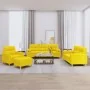 Juego de sofás con cojines 4 piezas tela amarillo claro by , Sofas - Ref: Foro24-3201565, Price: 620,51 €, Discount: %