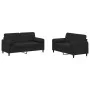 Juego de sofás con cojines 2 piezas terciopelo negro by , Sofas - Ref: Foro24-3201999, Price: 442,16 €, Discount: %