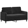 Juego de sofás con cojines 2 piezas terciopelo negro by , Sofas - Ref: Foro24-3201999, Price: 442,16 €, Discount: %