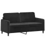 Juego de sofás con cojines 2 piezas terciopelo negro by , Sofas - Ref: Foro24-3201999, Price: 442,16 €, Discount: %