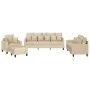 Juego de sofás con cojines 4 piezas tela crema by , Sofas - Ref: Foro24-3201642, Price: 663,27 €, Discount: %