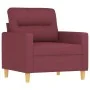 Juego de sofás con cojines 4 piezas tela rojo tinto by , Sofas - Ref: Foro24-3201550, Price: 635,96 €, Discount: %
