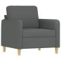 Juego de sofás con cojines 4 piezas tela gris oscuro by , Sofas - Ref: Foro24-3202063, Price: 672,28 €, Discount: %