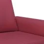 Juego de sofás con cojines 3 piezas cuero sintético rojo tinto by , Sofas - Ref: Foro24-3202158, Price: 481,35 €, Discount: %