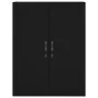 Aparador alto madera contrachapada negro 69,5x34x180 cm de , Aparadores - Ref: Foro24-3198058, Precio: 152,30 €, Descuento: %
