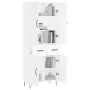 Aparador alto madera contrachapada blanco 69,5x34x180 cm by , Sideboards - Ref: Foro24-3198177, Price: 181,81 €, Discount: %