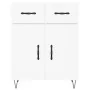Aparador alto madera contrachapada blanco 69,5x34x180 cm by , Sideboards - Ref: Foro24-3198177, Price: 181,81 €, Discount: %