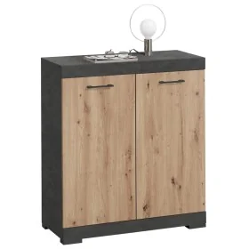 FMD Cómoda con 2 puertas color roble artesanal y gris 80x34,9x89,9 cm by , Wardrobes - Ref: Foro24-447412, Price: 156,73 €, D...