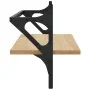 Estantes de pared con barras 2 uds roble Sonoma 65x25x30 cm by , Shelves and shelves - Ref: Foro24-836244, Price: 30,46 €, Di...
