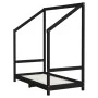 Estructura de cama de niños madera de pino negro 2x(70x140) cm by , Cribs and beds for children - Ref: Foro24-3200594, Price:...