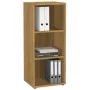 FMD Estantería con 3 compartimentos color roble 47,1x39,9x112,5 cm by , Bookcases and shelves - Ref: Foro24-447410, Price: 10...