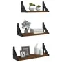 Estantes de pared 3 pzas madera de ingeniería roble marrón von , Regale und Regale - Ref: Foro24-836322, Preis: 22,72 €, Raba...