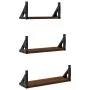 Estantes de pared 3 pzas madera de ingeniería roble marrón von , Regale und Regale - Ref: Foro24-836322, Preis: 22,72 €, Raba...